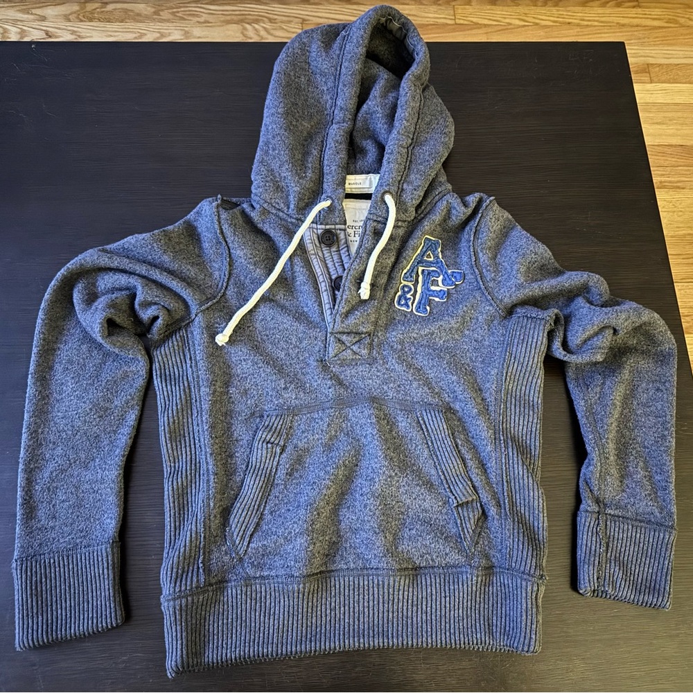 Abercrombie & Fitch Gray Sweatshirt Hoodie